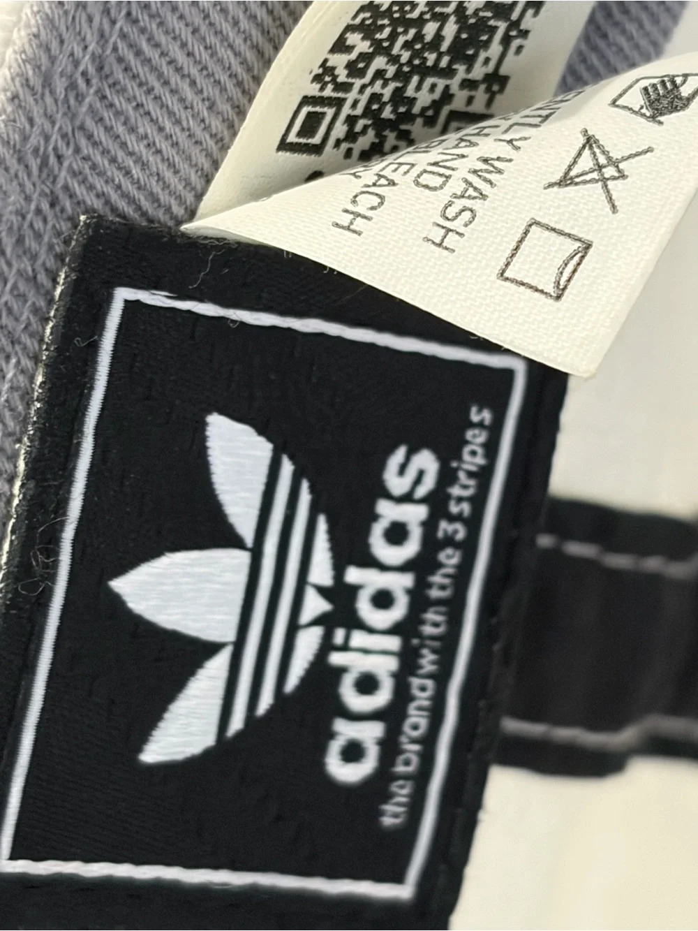 adidas White Cap with Black Trefoil Logo